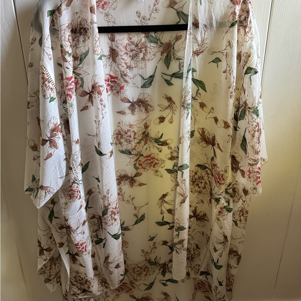 Emory Park Floral Sheer Cover-Up